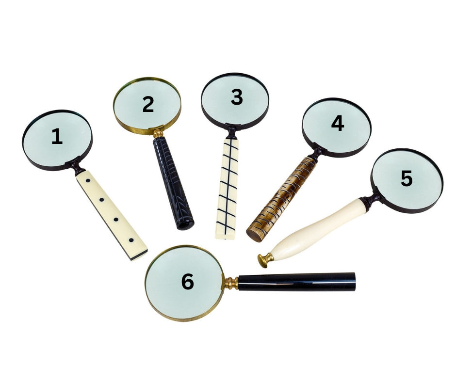 Kavana Decorative Magnifying Glass | Elegant Desk & Coffee Table Accent