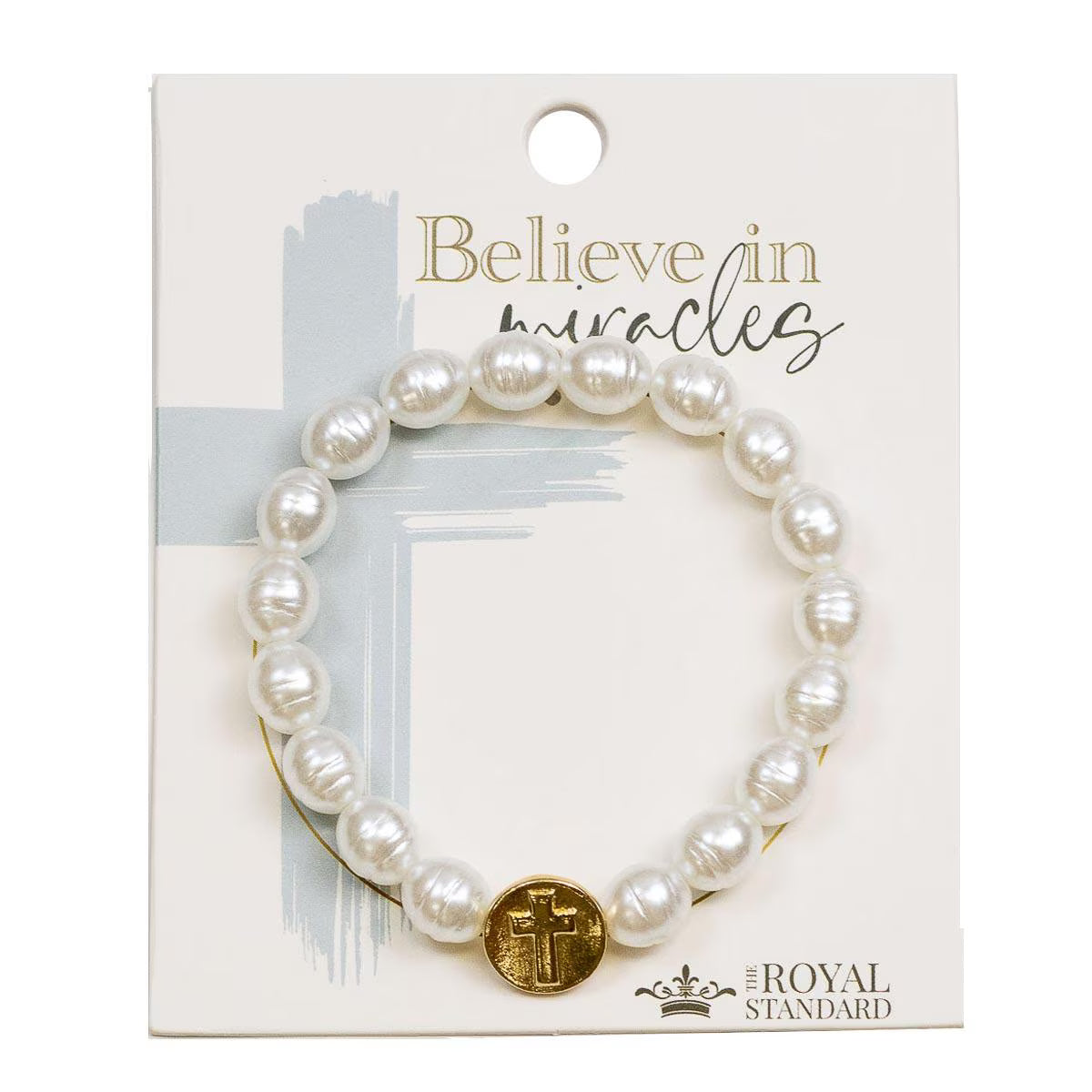 Believe in Miracles Pearl Bracelet | Elegant & Inspirational Jewelry