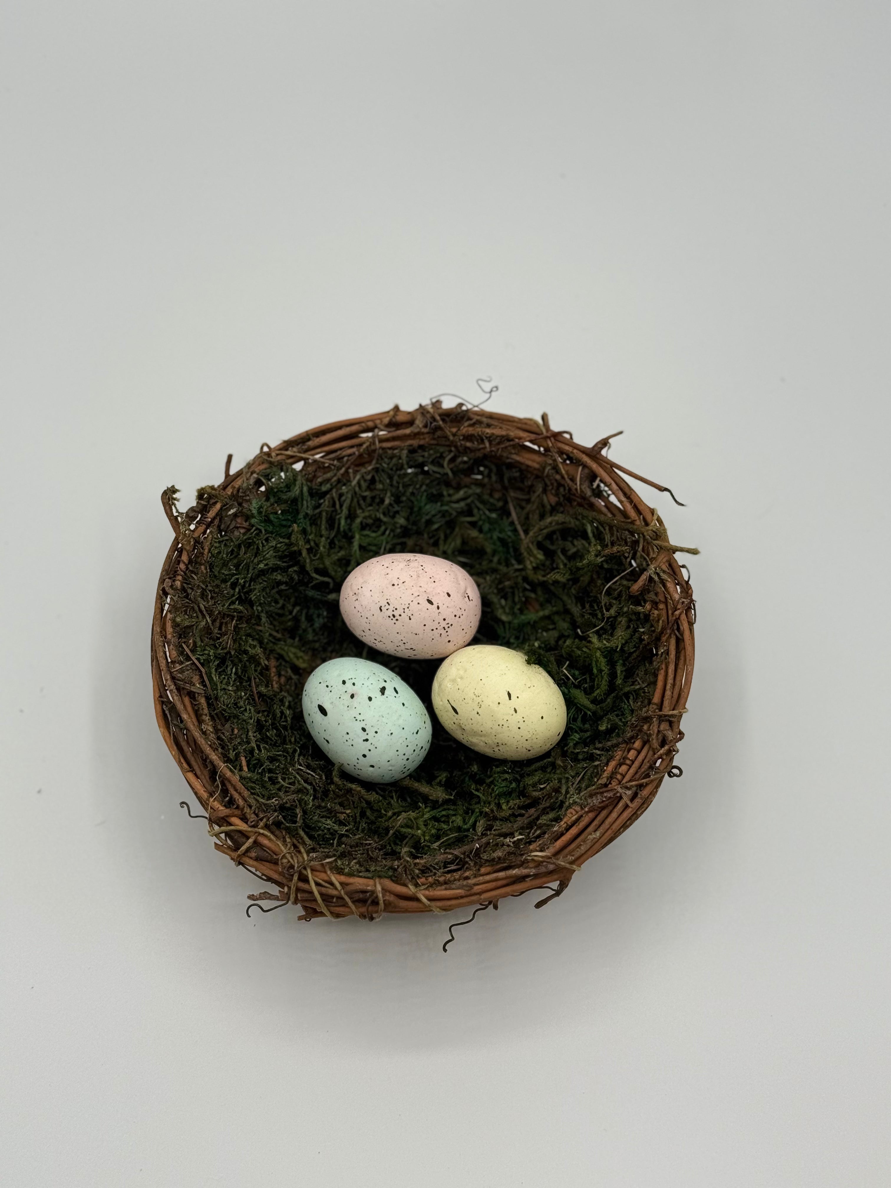 Easter Egg Nest Decor | Rustic Spring & Easter Table Accent