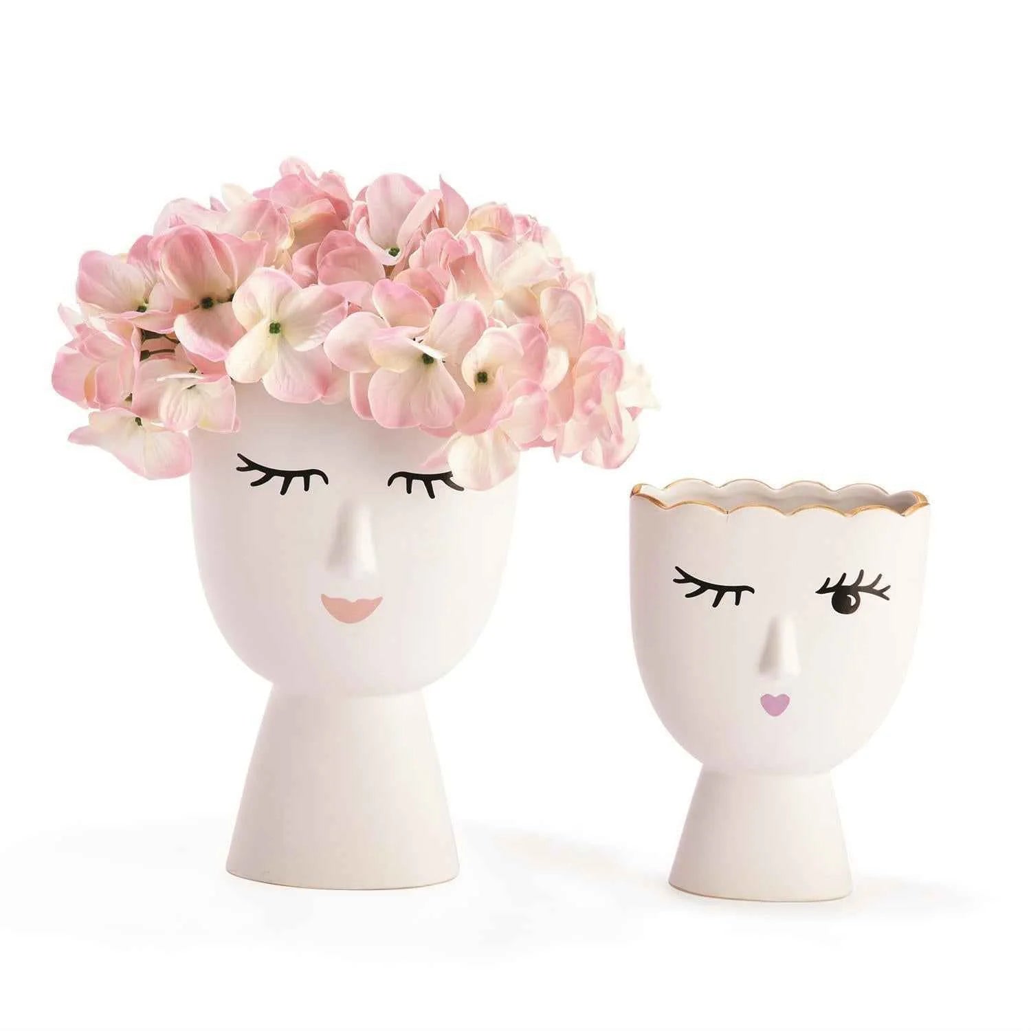 Croquette Face Vase | Modern Decorative Accent