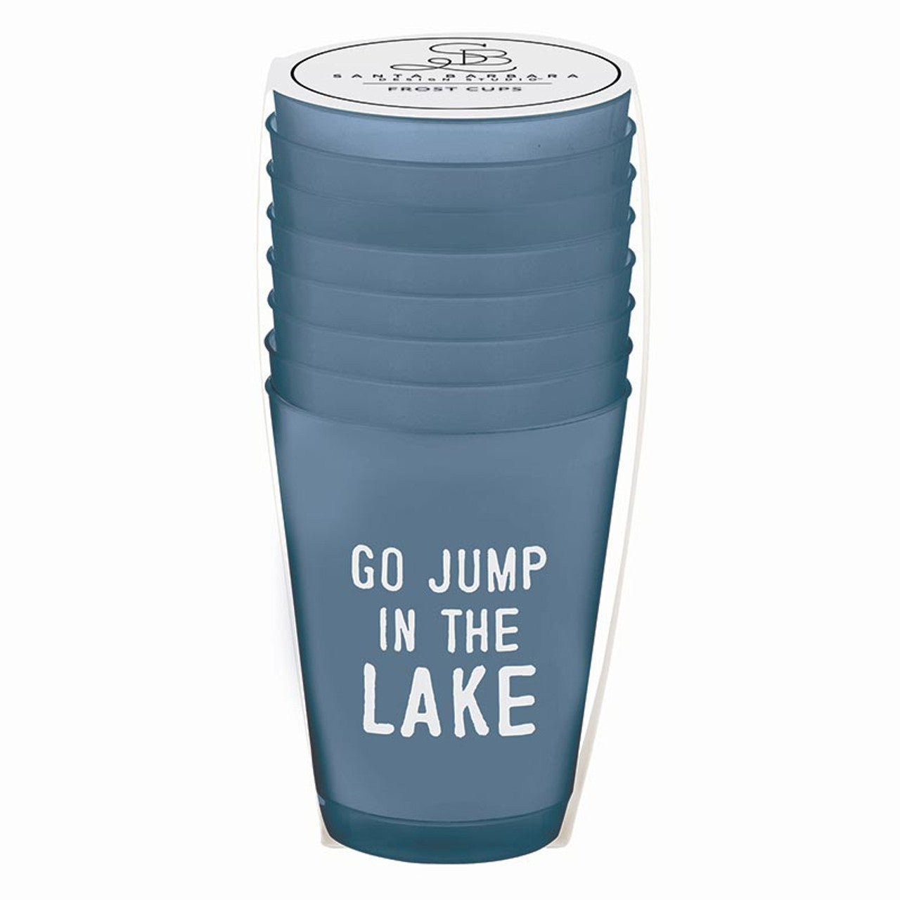 Frosted “Go Jump in the Lake” Cups 8 Pack | Fun & Functional Drinkware