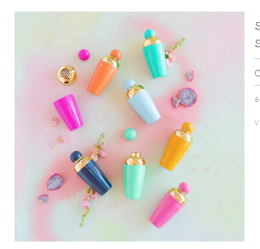 Sugar Sweet Cocktail Shaker | Stylish Home Bar Accessory