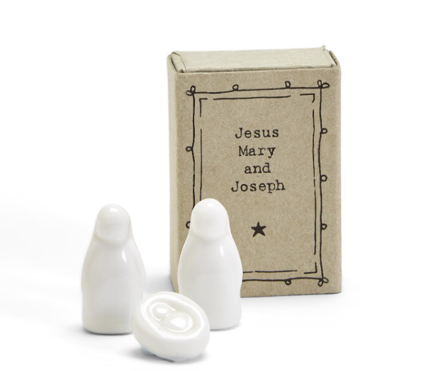 Mary, Joseph & Jesus Nativity Matchbox | Christmas Keepsake Décor