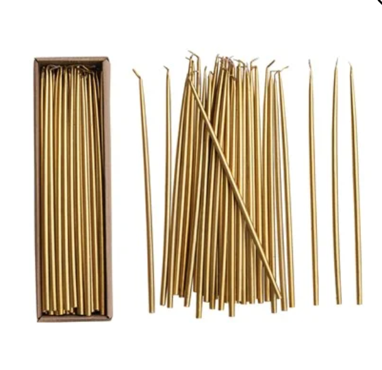 1/4" Skinny Taper Set of 36 | Elegant Candle Set