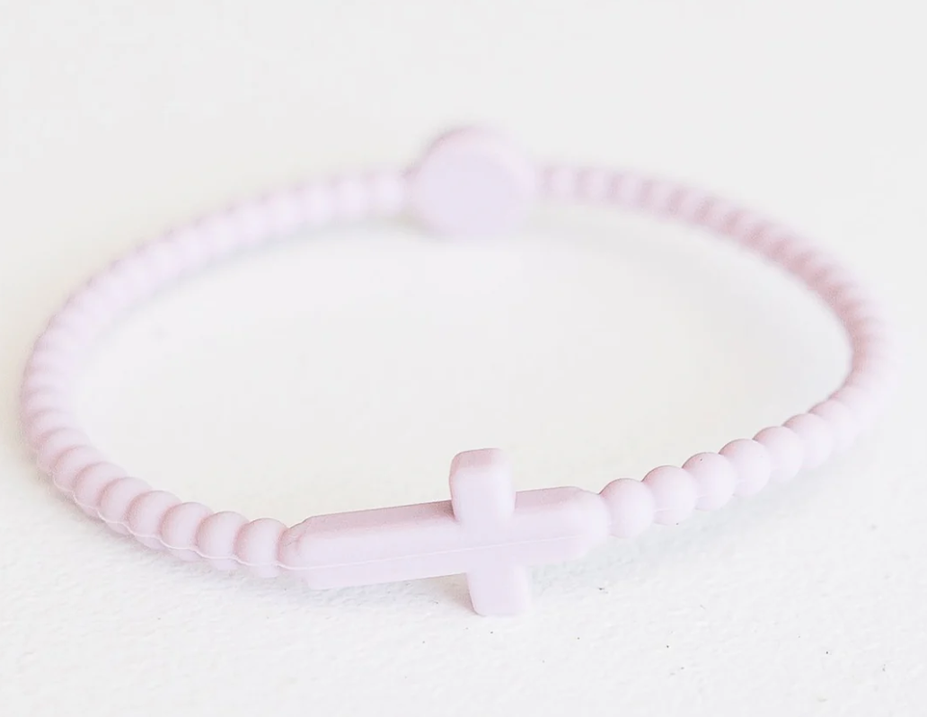 Leslie Curtis Daisy Silicone Cross Bracelet | Stylish & Meaningful Jewelry