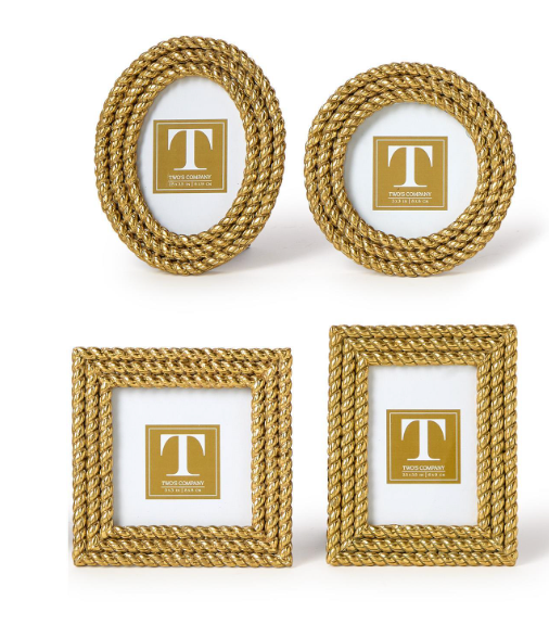 Gold Rope Photo Frame