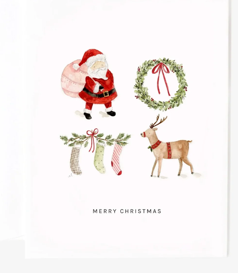 Emily Lex Merry Christmas Greeting Card