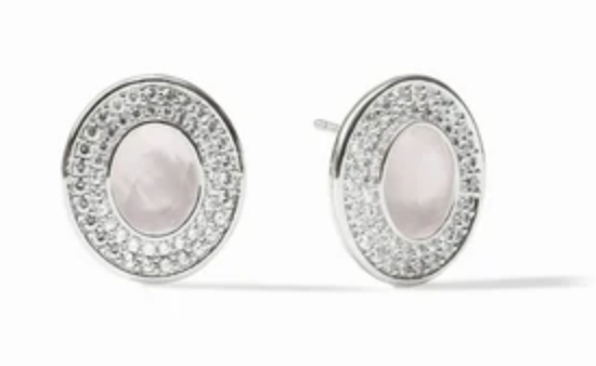 Stardust Stud-Iridescent Clear Crystal-OS