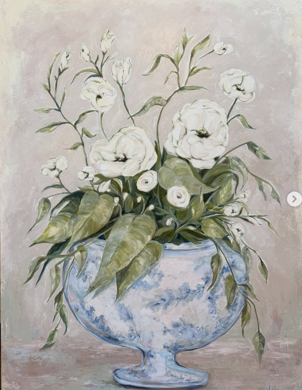 Shelley- Chinoiserie Floral 36" x 48"