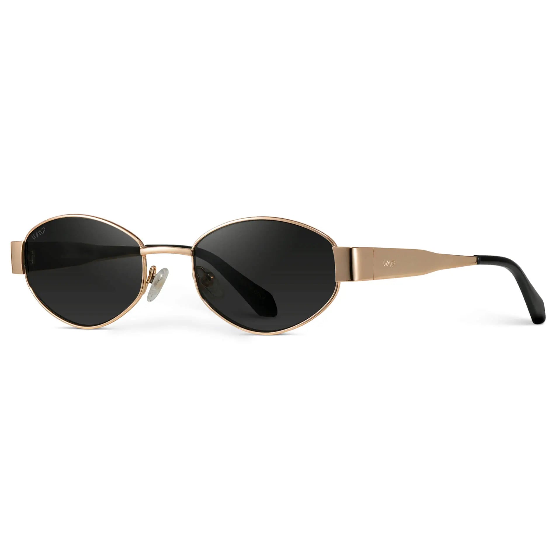 Verona Small Oval Metal Frame Sunglasses