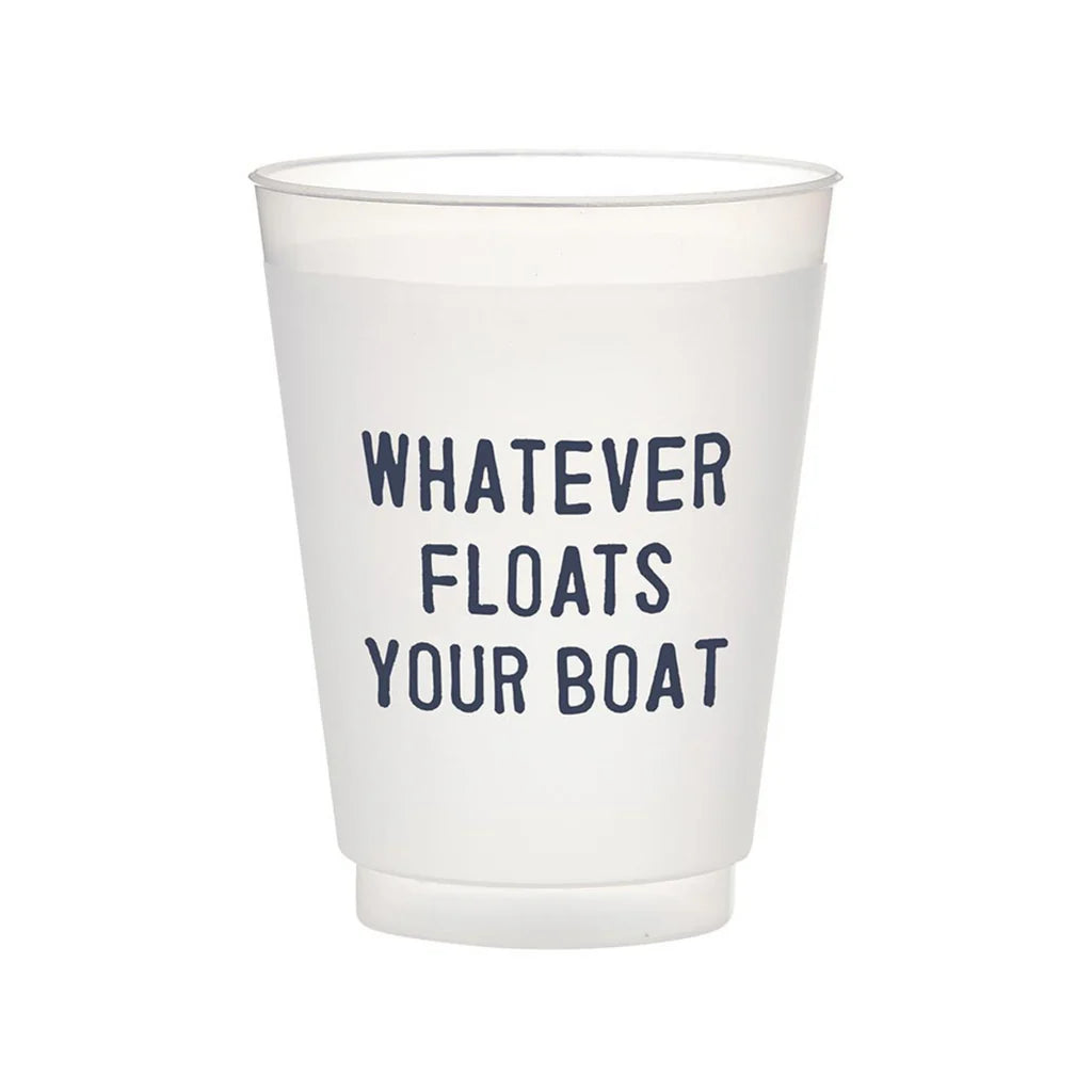 Frosted “Whatever Floats Your Boat” Cups | Fun & Functional Drinkware
