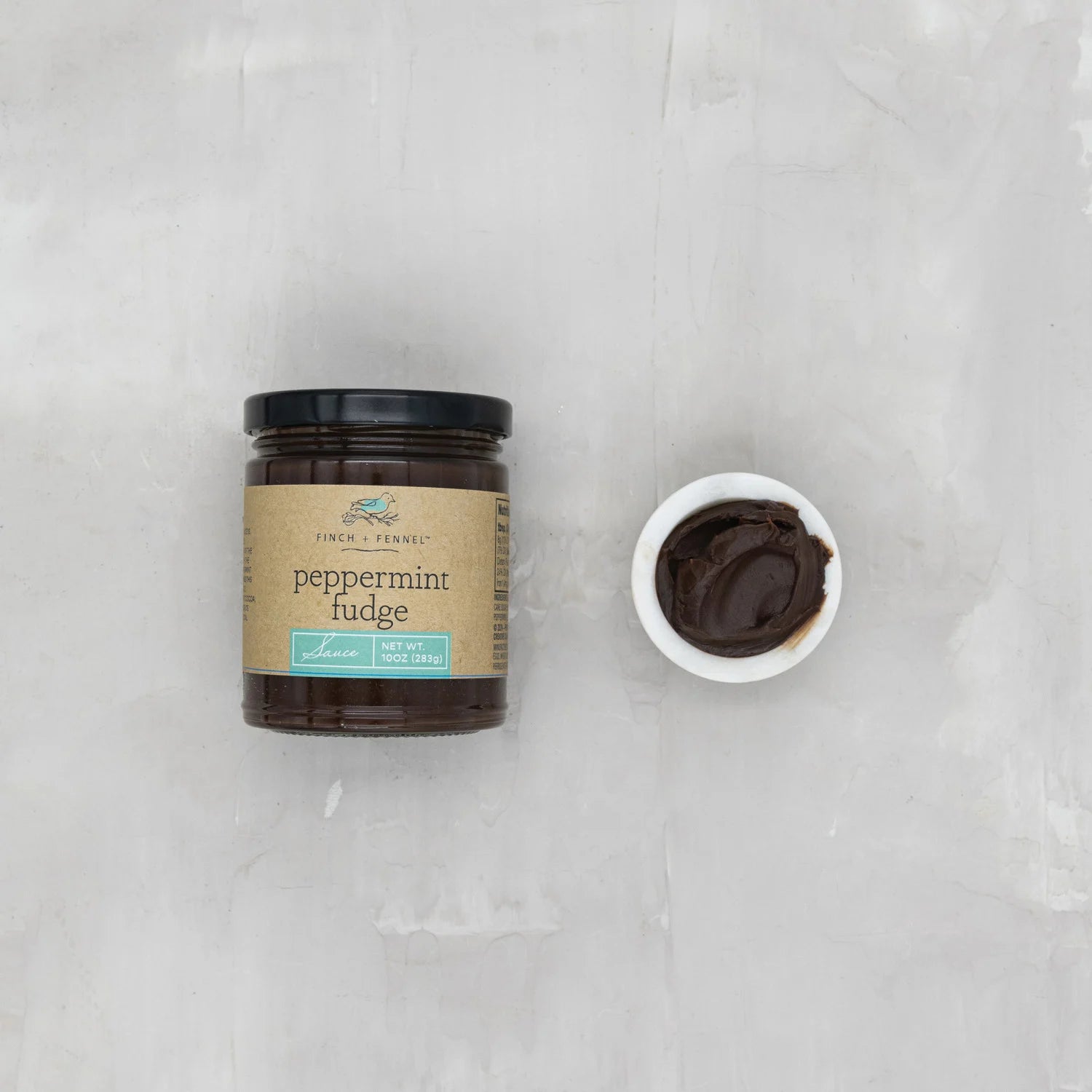 10 oz Peppermint Fudge Sauce | Gourmet Dessert Topping