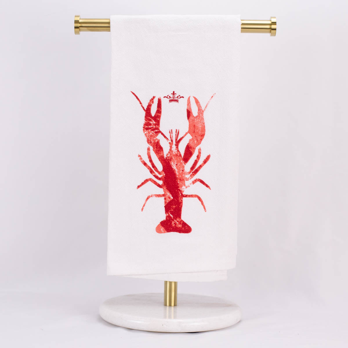 20x28" Crawfish Towel | Coastal & Fun Kitchen Tea Towel