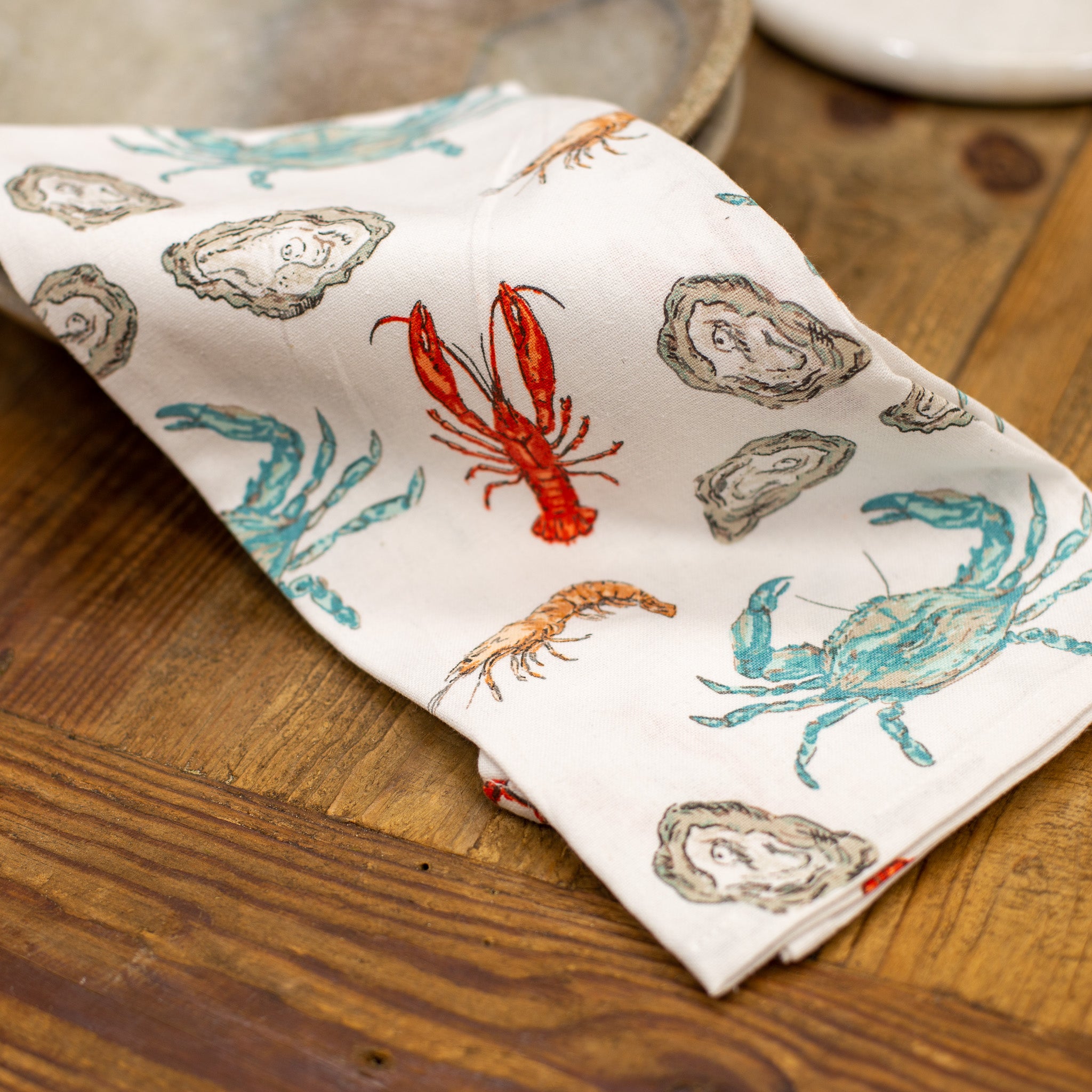 Seafood Tea Towel 20 x 28 | Stylish & Functional Kitchen Towel