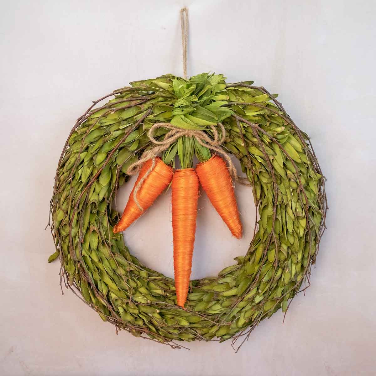 17.25" Bakersfield Carrot Wreath | Easter & Spring Door Decor